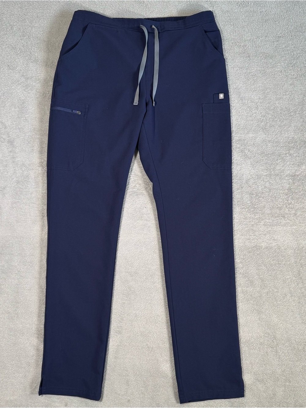 FIGS Yola Skinny Scrub Pants Women’s M Tall Navy Blue TW2000T Cargo Nurse Work